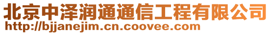 北京中澤潤通通信工程有限公司