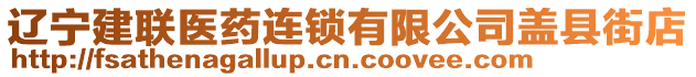 遼寧建聯(lián)醫(yī)藥連鎖有限公司蓋縣街店