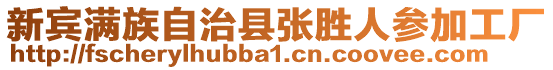 新賓滿族自治縣張勝人參加工廠