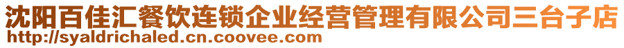 沈陽百佳匯餐飲連鎖企業(yè)經(jīng)營管理有限公司三臺子店