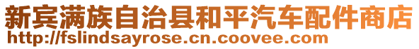 新賓滿族自治縣和平汽車配件商店