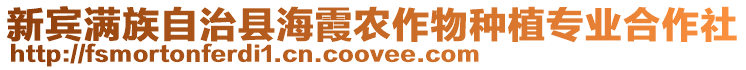 新賓滿族自治縣海霞農作物種植專業(yè)合作社