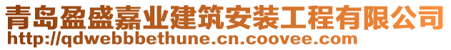 青島盈盛嘉業(yè)建筑安裝工程有限公司