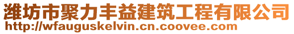 濰坊市聚力豐益建筑工程有限公司