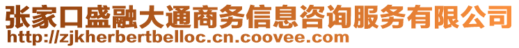 張家口盛融大通商務(wù)信息咨詢服務(wù)有限公司