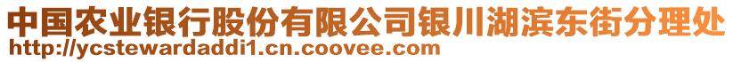 中國農業銀行股份有限公司銀川湖濱東街分理處