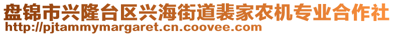 盤錦市興隆臺區(qū)興海街道裴家農(nóng)機專業(yè)合作社