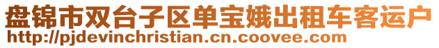 盤錦市雙臺子區(qū)單寶娥出租車客運(yùn)戶