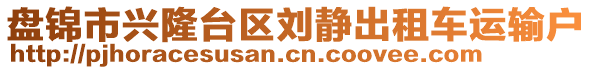 盤錦市興隆臺區(qū)劉靜出租車運輸戶