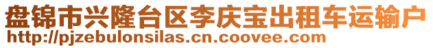 盤錦市興隆臺區(qū)李慶寶出租車運(yùn)輸戶