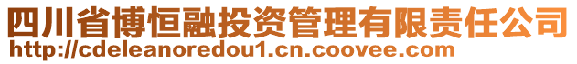 四川省博恒融投資管理有限責(zé)任公司