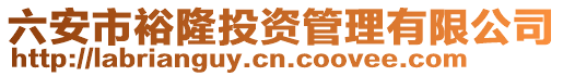 六安市裕隆投資管理有限公司