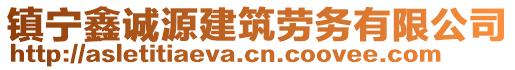 鎮(zhèn)寧鑫誠源建筑勞務(wù)有限公司