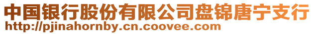 中國銀行股份有限公司盤錦唐寧支行
