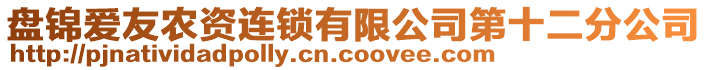 盤錦愛友農(nóng)資連鎖有限公司第十二分公司