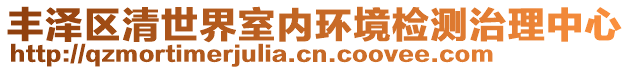 豐澤區(qū)清世界室內(nèi)環(huán)境檢測(cè)治理中心