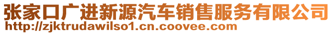 張家口廣進(jìn)新源汽車銷售服務(wù)有限公司