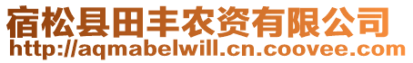 宿松縣田豐農(nóng)資有限公司