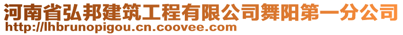 河南省弘邦建筑工程有限公司舞阳第一分公司