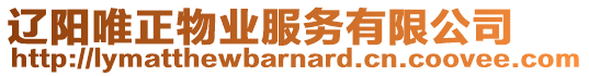 遼陽唯正物業(yè)服務(wù)有限公司