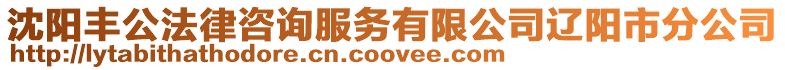 沈陽豐公法律咨詢服務有限公司遼陽市分公司