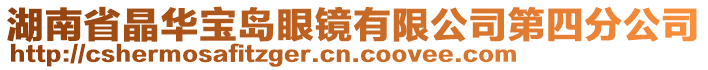 湖南省晶华宝岛眼镜有限公司第四分公司