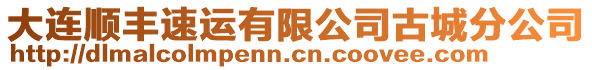 大連順豐速運有限公司古城分公司