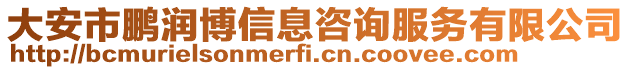 大安市鹏润博信息咨询服务有限公司