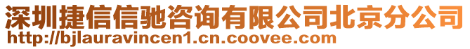 深圳捷信信驰咨询有限公司北京分公司