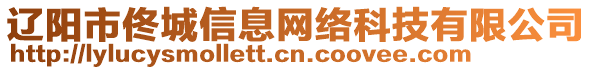 遼陽市佟城信息網(wǎng)絡科技有限公司