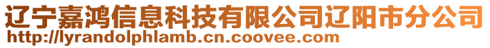 遼寧嘉鴻信息科技有限公司遼陽市分公司