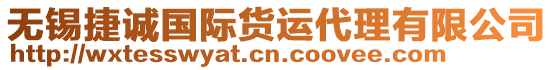 無錫捷誠國際貨運代理有限公司