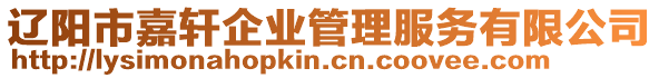 遼陽市嘉軒企業(yè)管理服務(wù)有限公司