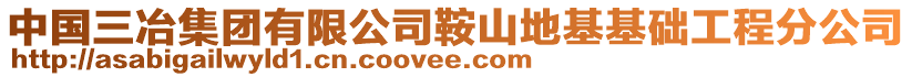 中國(guó)三冶集團(tuán)有限公司鞍山地基基礎(chǔ)工程分公司