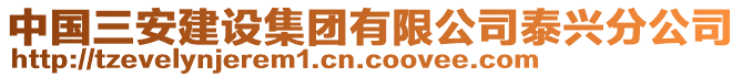 中國三安建設(shè)集團有限公司泰興分公司