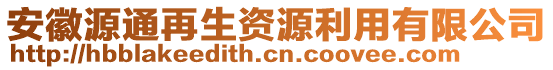 安徽源通再生資源利用有限公司