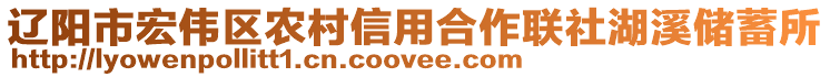 遼陽市宏偉區(qū)農(nóng)村信用合作聯(lián)社湖溪儲(chǔ)蓄所