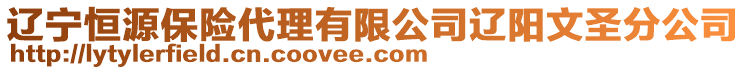 遼寧恒源保險代理有限公司遼陽文圣分公司