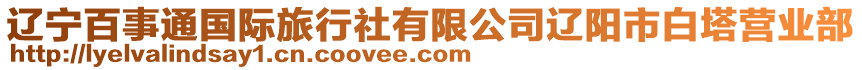 遼寧百事通國際旅行社有限公司遼陽市白塔營業(yè)部