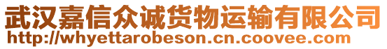 武漢嘉信眾誠貨物運(yùn)輸有限公司