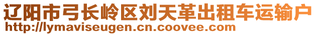 遼陽市弓長嶺區(qū)劉天革出租車運輸戶