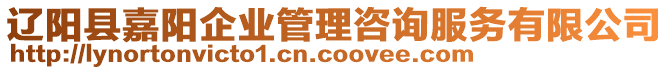 遼陽縣嘉陽企業(yè)管理咨詢服務有限公司