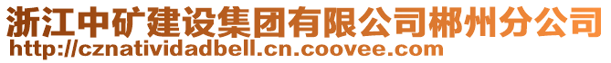 浙江中礦建設(shè)集團(tuán)有限公司郴州分公司