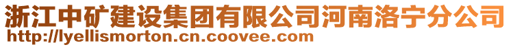 浙江中礦建設(shè)集團有限公司河南洛寧分公司