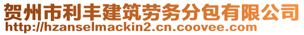 賀州市利豐建筑勞務(wù)分包有限公司