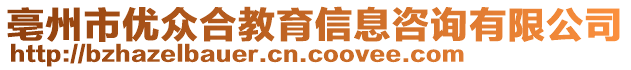 亳州市優(yōu)眾合教育信息咨詢有限公司