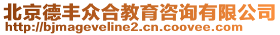 北京德豐眾合教育咨詢有限公司