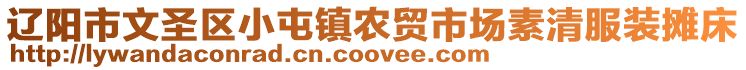 遼陽市文圣區(qū)小屯鎮(zhèn)農(nóng)貿(mào)市場(chǎng)素清服裝攤床