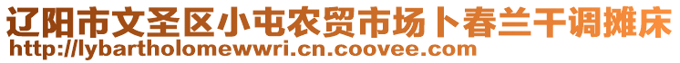 遼陽市文圣區(qū)小屯農(nóng)貿(mào)市場(chǎng)卜春蘭干調(diào)攤床