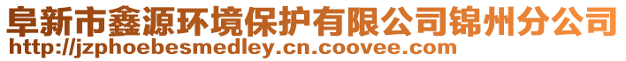 阜新市鑫源环境保护有限公司锦州分公司